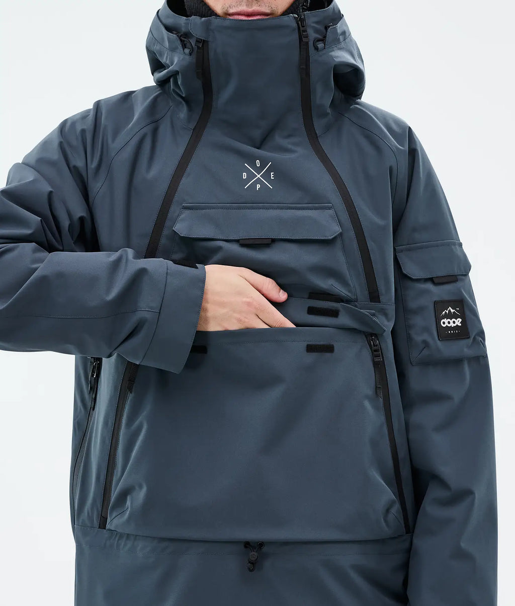 Akin Snowboardjacke Herren Metal Blue