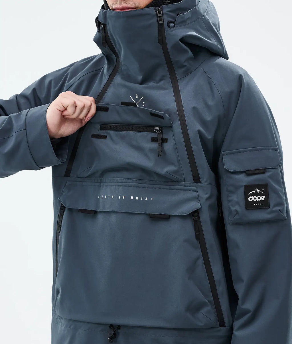 Akin Snowboardjacke Herren Metal Blue