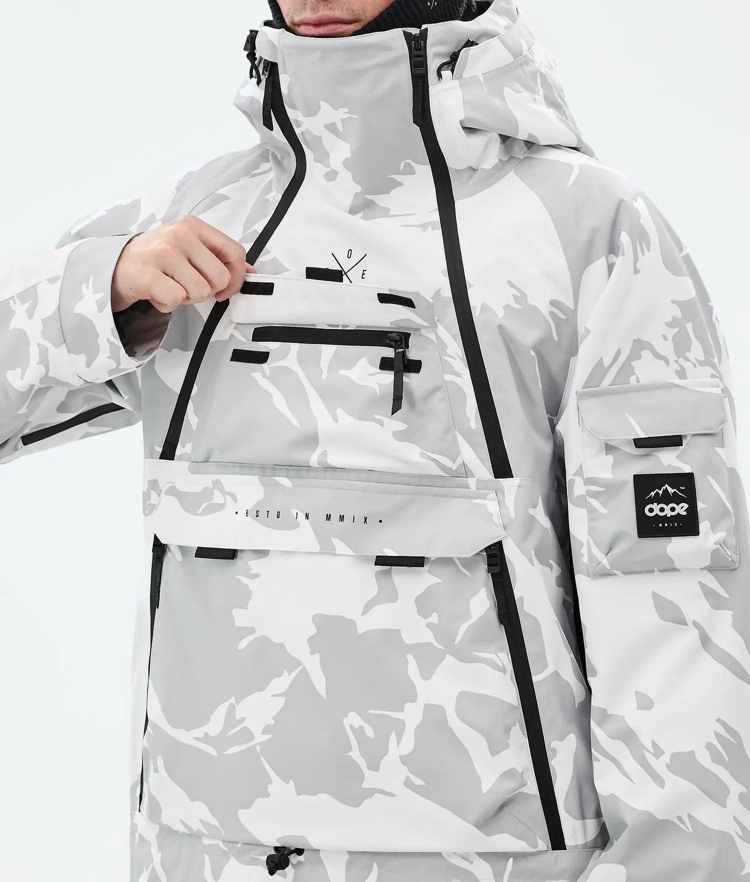 Akin Snowboardjacke Herren Grey Camo