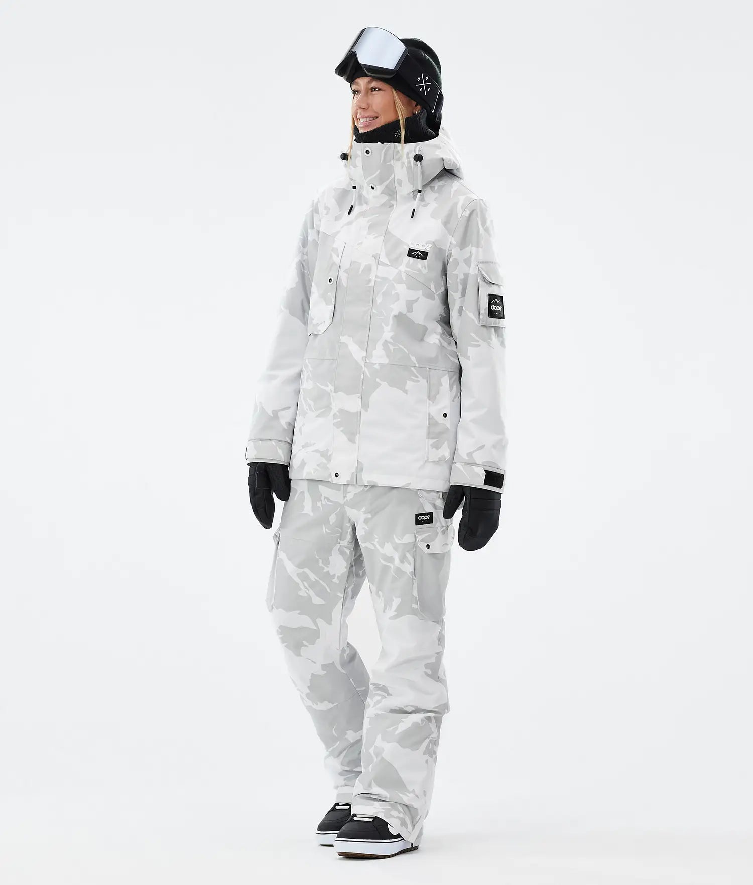 Iconic W Snowboardhose Damen Grey Camo