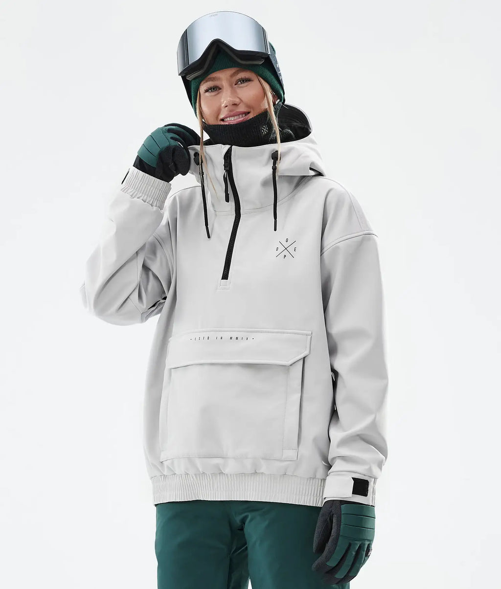 Cyclone W Snowboardjacke Damen Light Grey