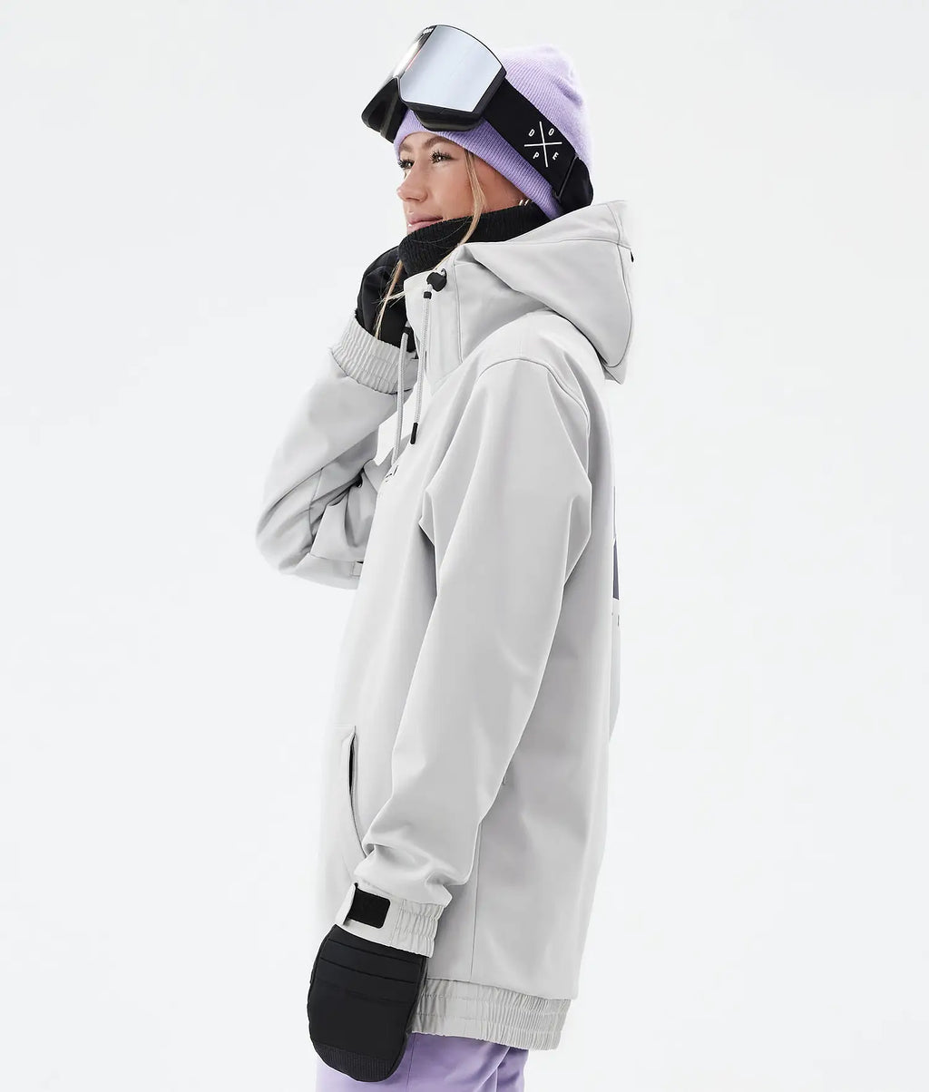 Yeti W Snowboardjacke Damen Silhouette Light Grey