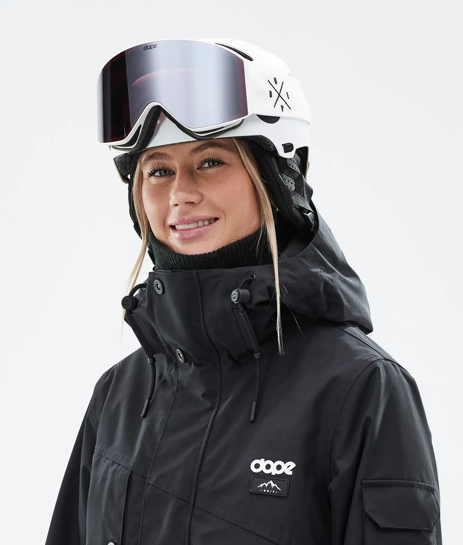 Macon 2.0 Skihelm Classic Matte White w/ Black