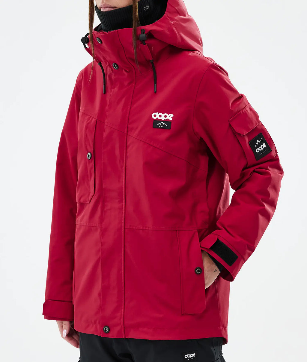 Adept W Snowboardjacke Damen Deep Red