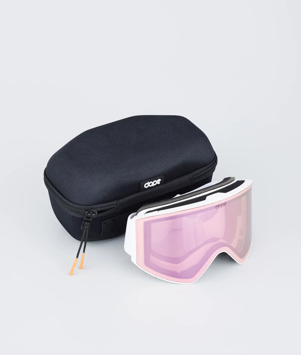 Sight Skibrille White/Pink Mirror