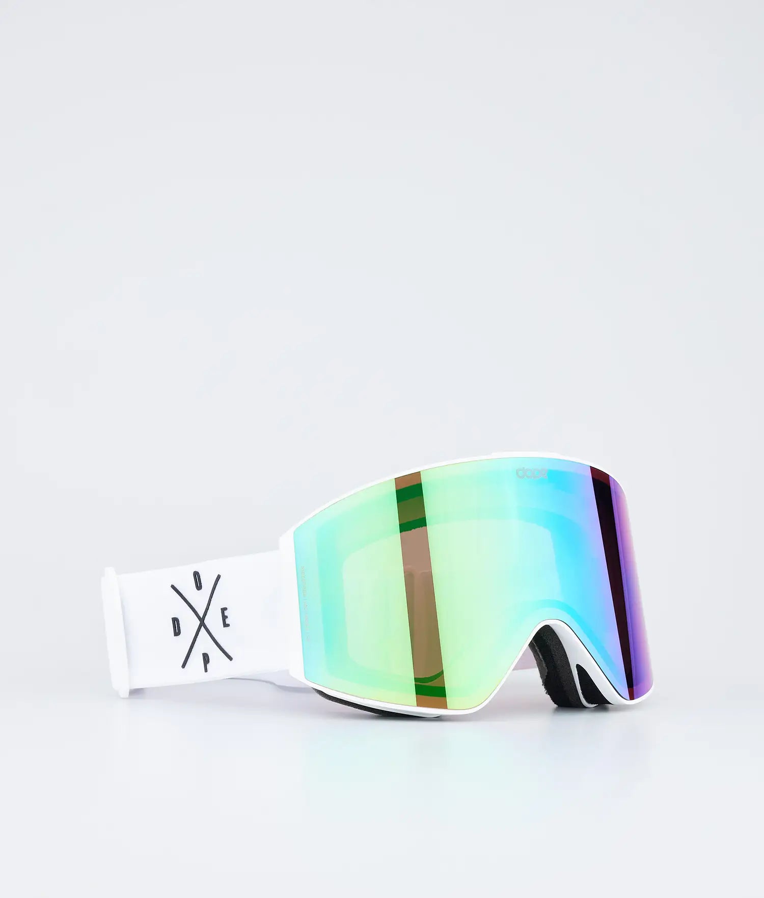 Sight Skibrille White/Green Mirror