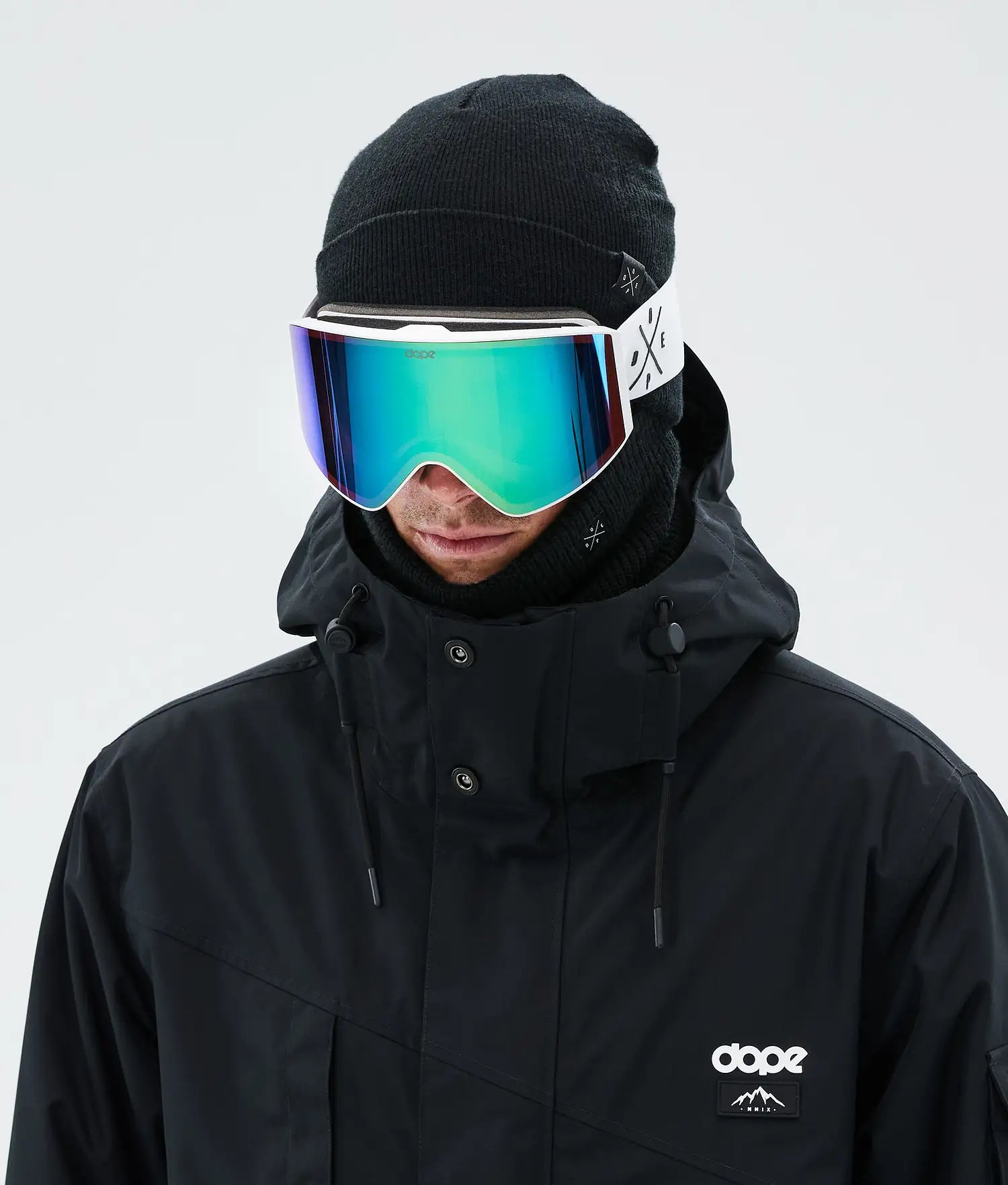 Sight Skibrille White/Green Mirror