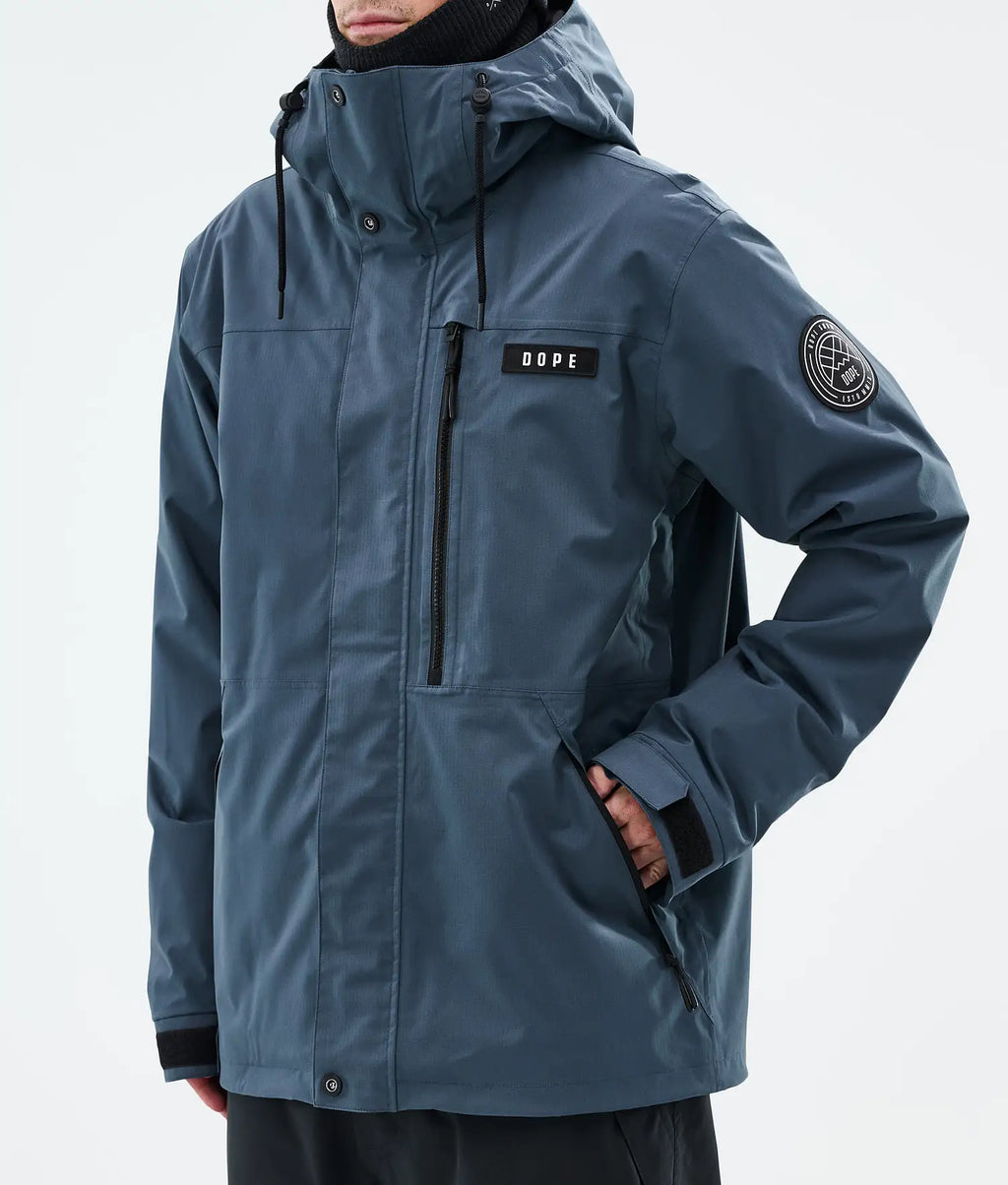 Blizzard Full Zip Snowboardjacke Herren Metal Blue