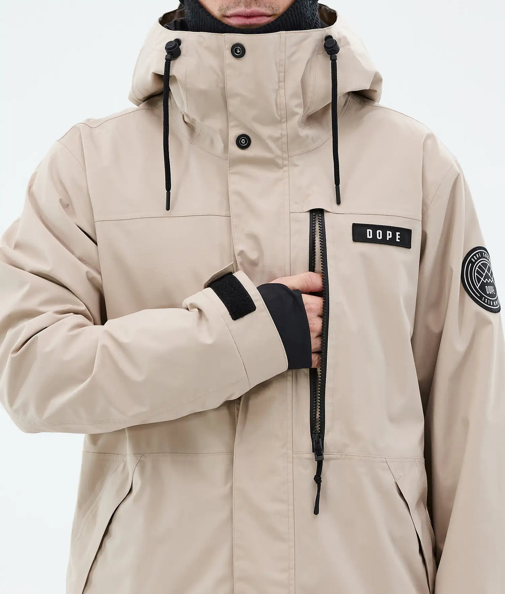 Blizzard Full Zip Snowboardjacke Herren Sand