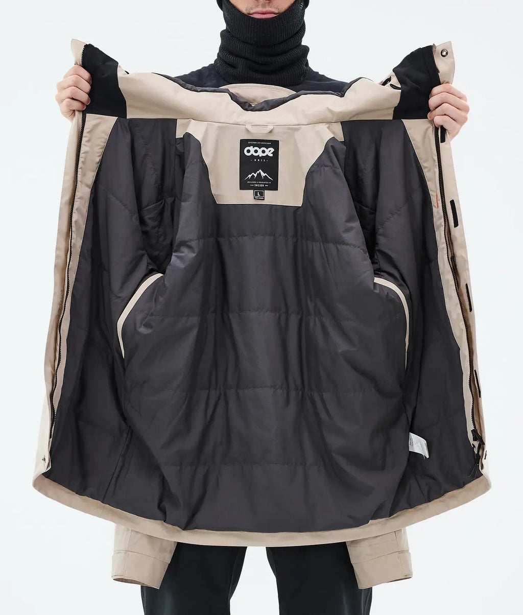 Blizzard Full Zip Snowboardjacke Herren Sand