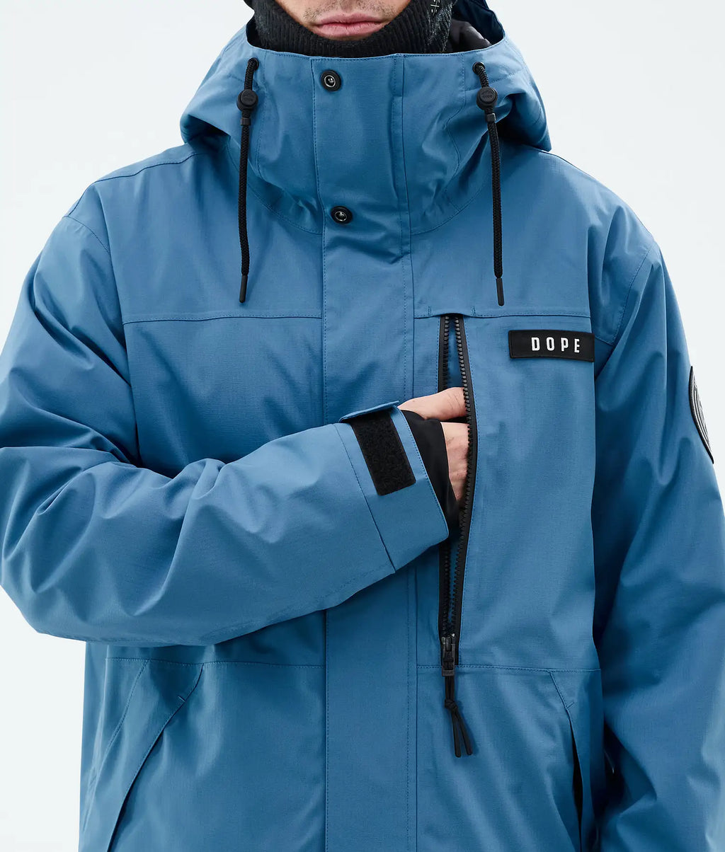 Blizzard Full Zip Snowboardjacke Herren Blue Steel