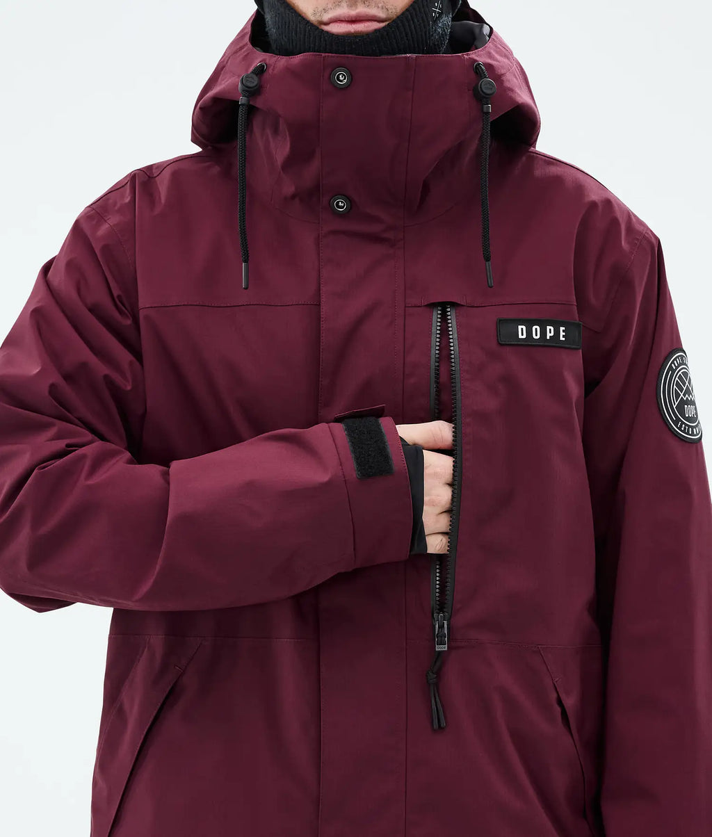 Blizzard Full Zip Snowboardjacke Herren Burgundy