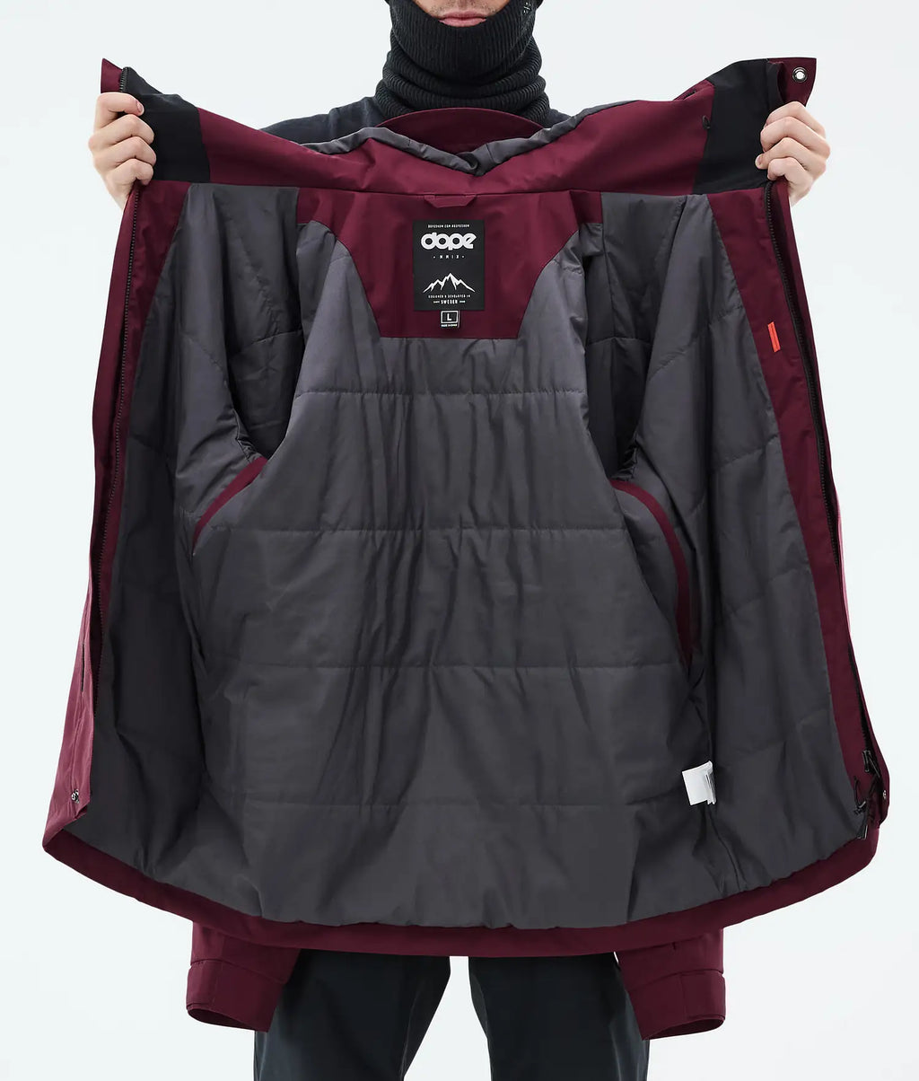 Blizzard Full Zip Snowboardjacke Herren Burgundy
