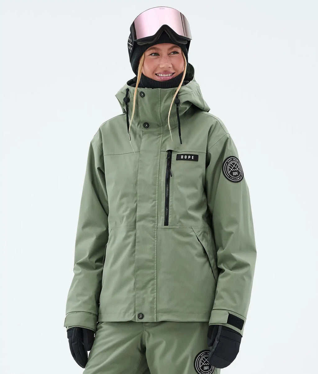 Blizzard W Full Zip Snowboardjacke Damen Moss Green