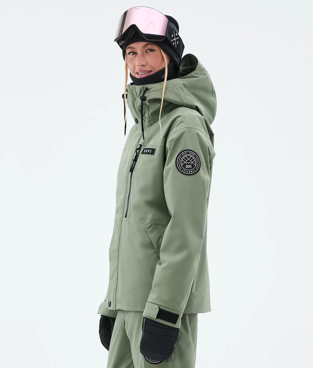 Blizzard W Full Zip Snowboardjacke Damen Moss Green