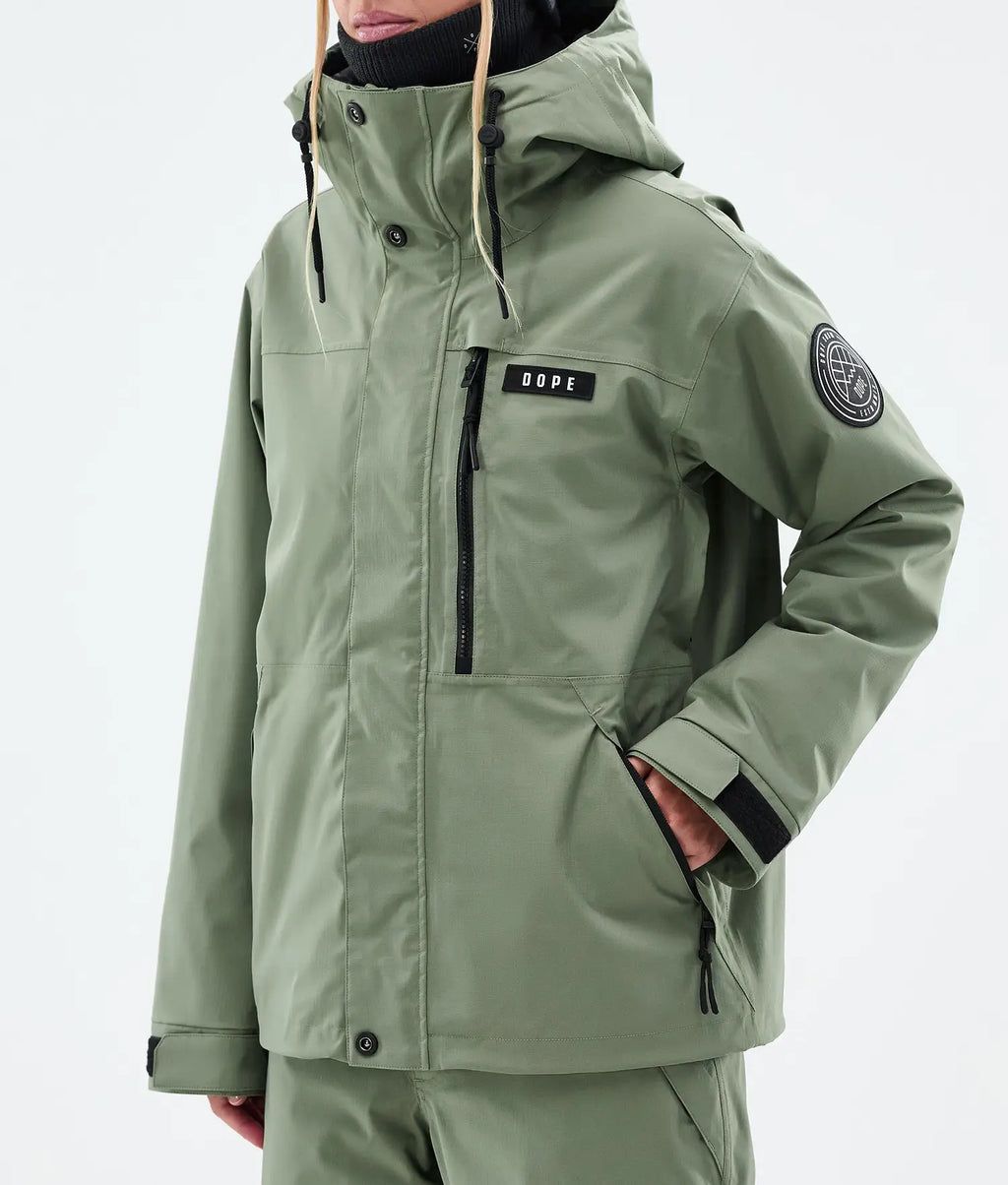 Blizzard W Full Zip Snowboardjacke Damen Moss Green