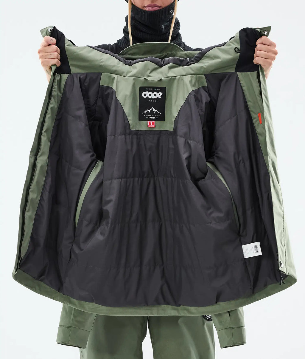 Blizzard W Full Zip Snowboardjacke Damen Moss Green